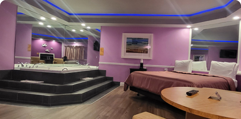 Delight Premium Romantic Suite with Jetted Hot Tub & Fireplace