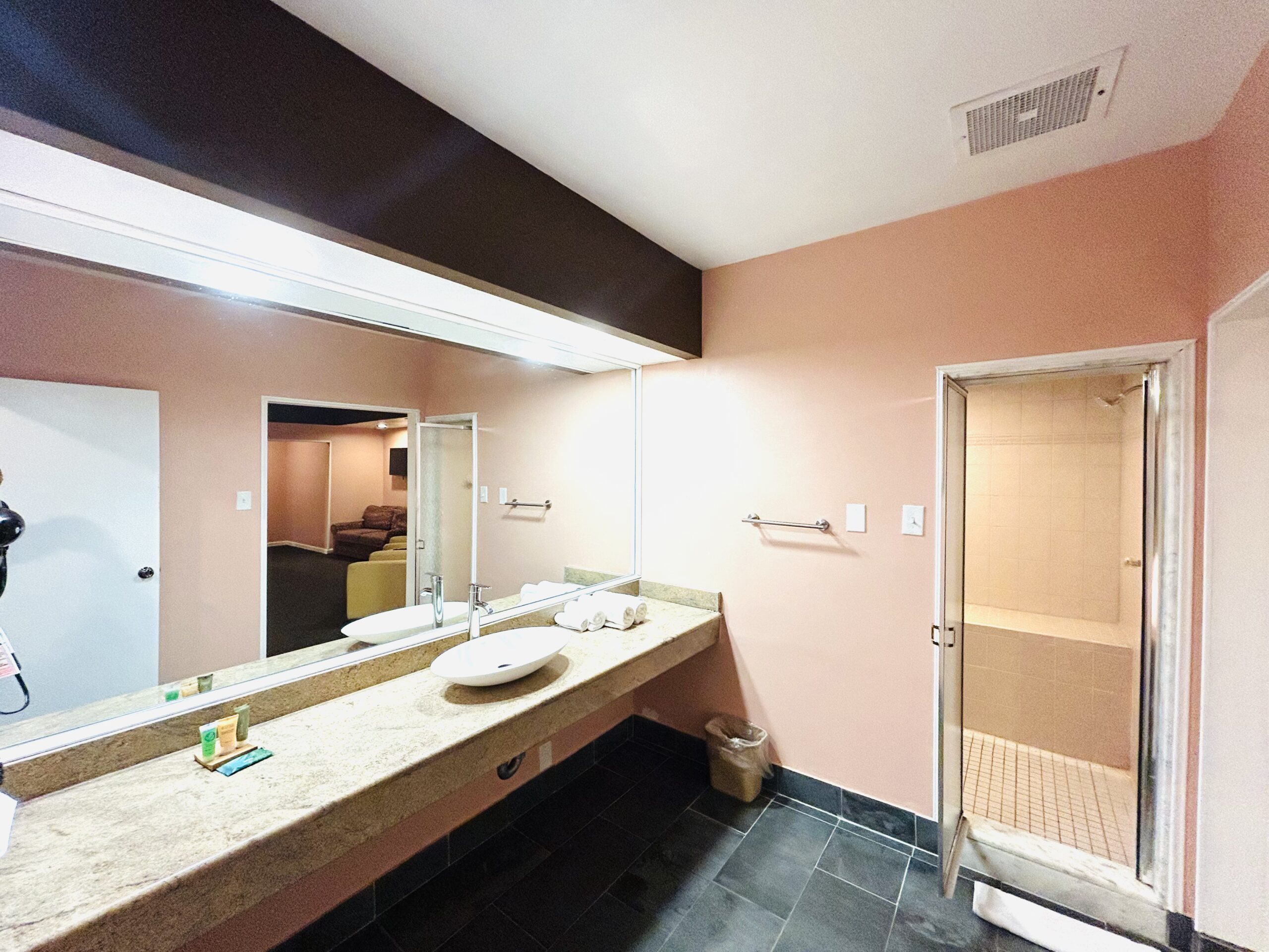 Romantic suite interior at Inn of the Dove — warm lighting, intimate setting, designed for honeymoon couples