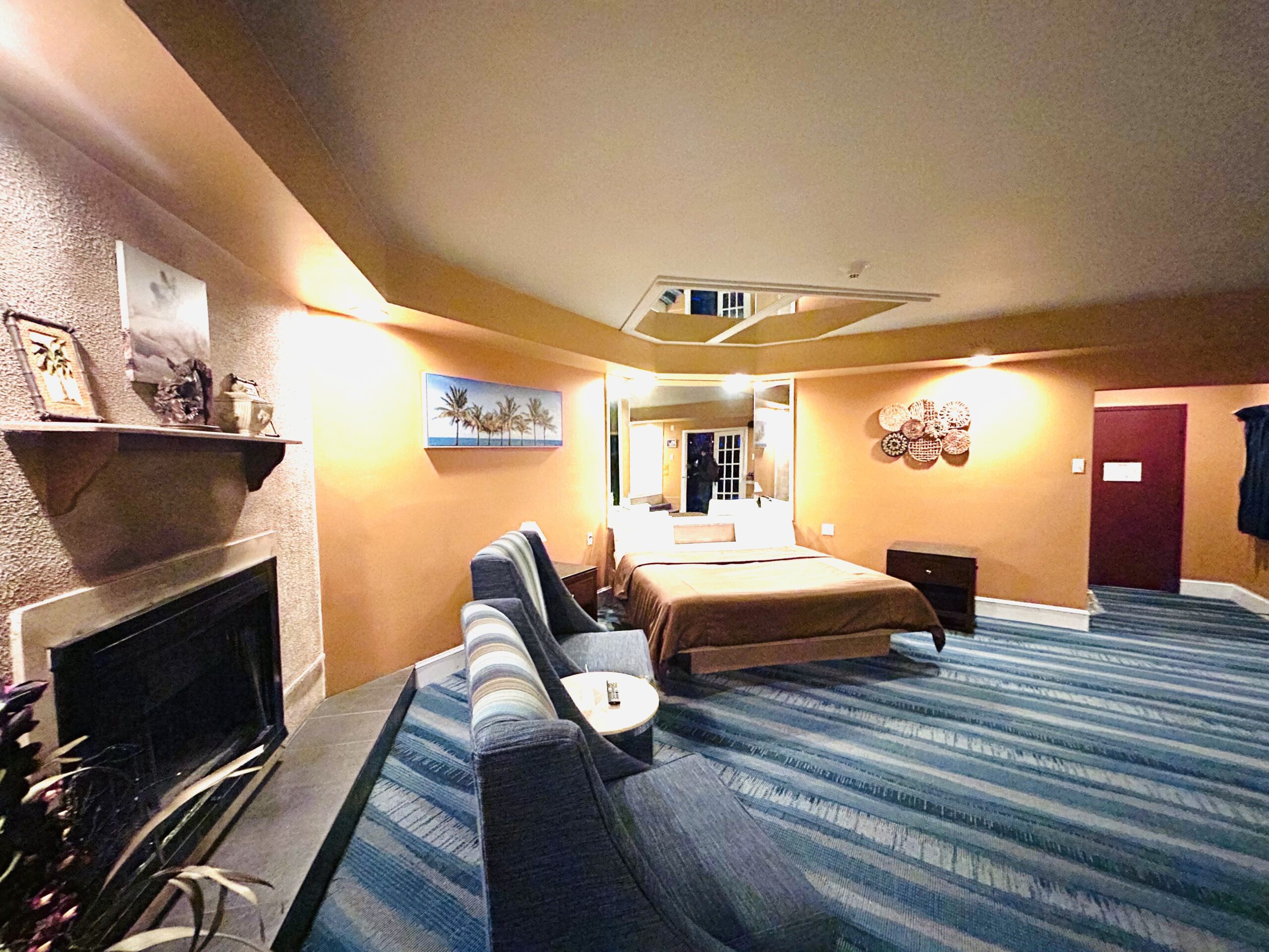 Romantic suite with fireplace at Inn of the Dove near Giant Center Hershey PA