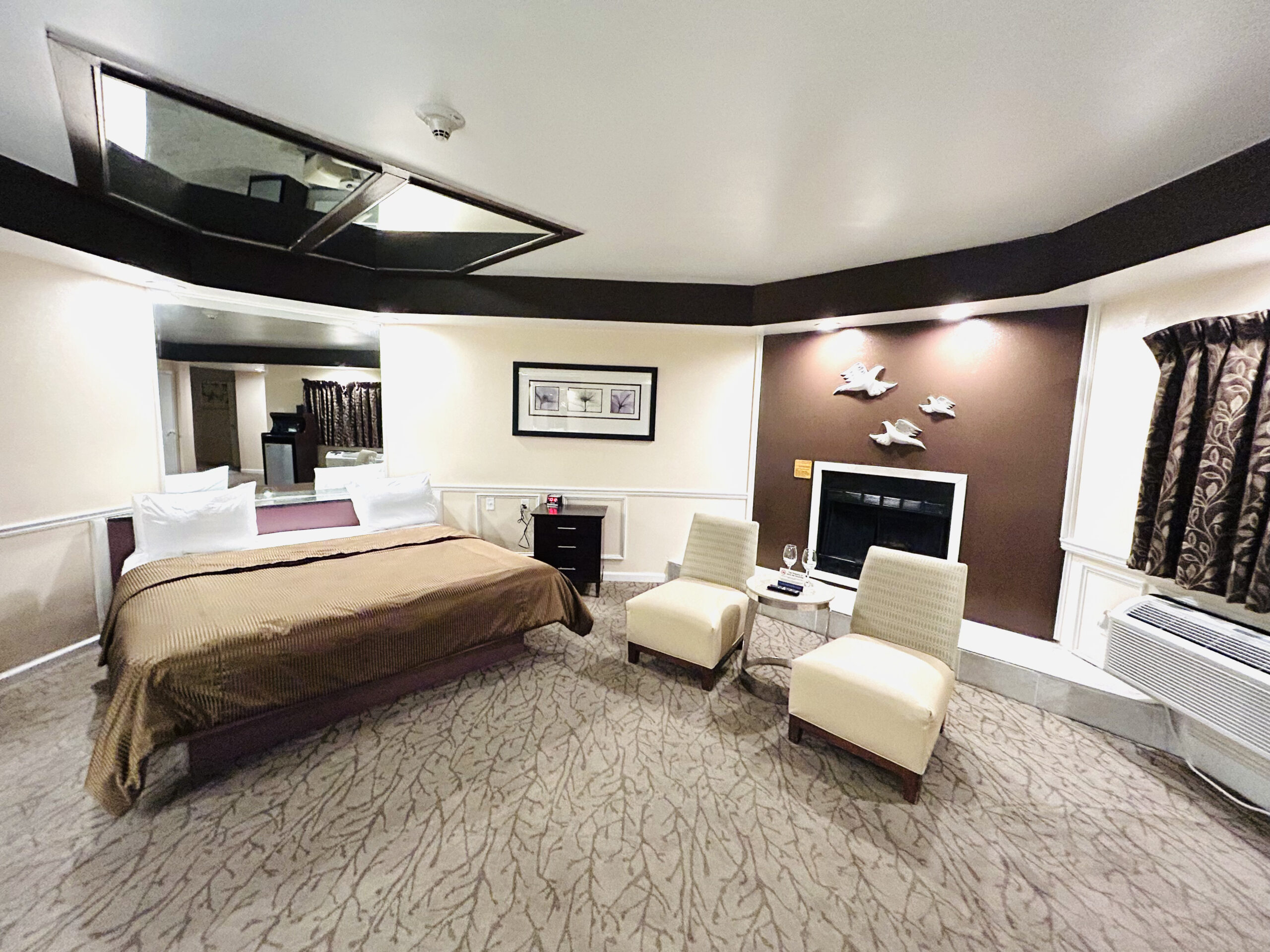 Romantic suite with fireplace and jetted hot tub at Inn of the Dove near Hershey PA